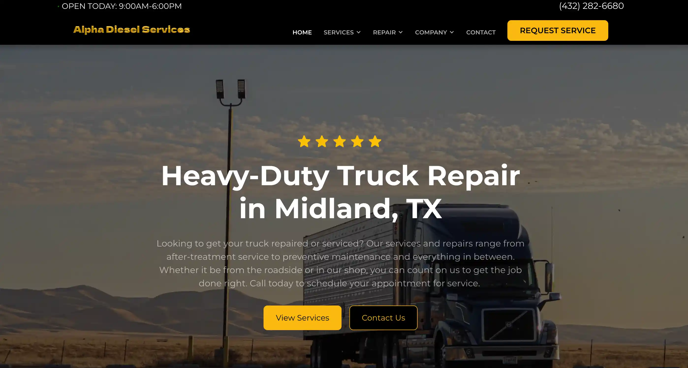 HeavyDuty Truck Repair in Midland, TX Alpha Diesel
